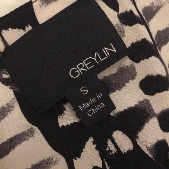 Greylin Silk Zebra Print Halter Tank - Picture 4 of 6